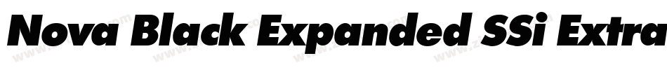 Nova Black Expanded SSi Extra Bold Expanded Italic字体转换